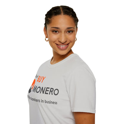 Don't buy Monero (XMR) Light colors Unisex T-Shirt by cypherpunkgear.com