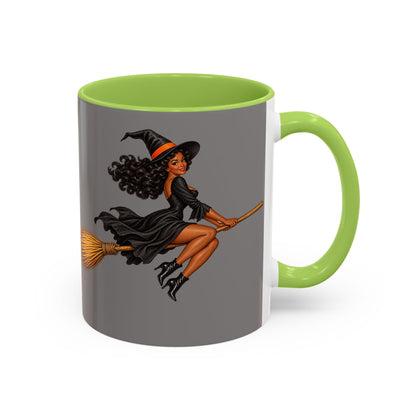 Velvet Vex Grey Accent Mug by CreepyCrafts.boo
