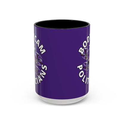 Bodycam the Politicians Drone Purple Accent Mug by cypherpunkgear.com