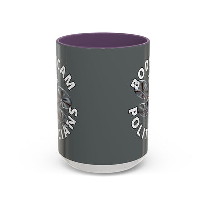 Bodycam the Politicians Drone Grey Accent Mug by cypherpunkgear.com