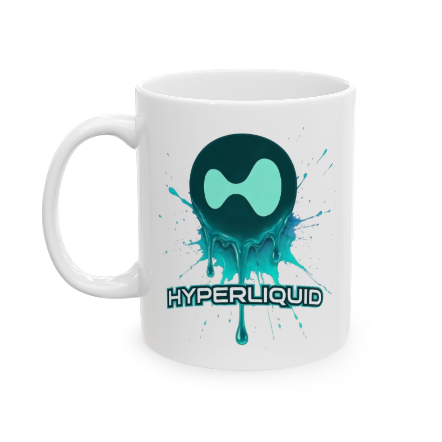 HYPE Drip White Mug by cypherpunkgear.com