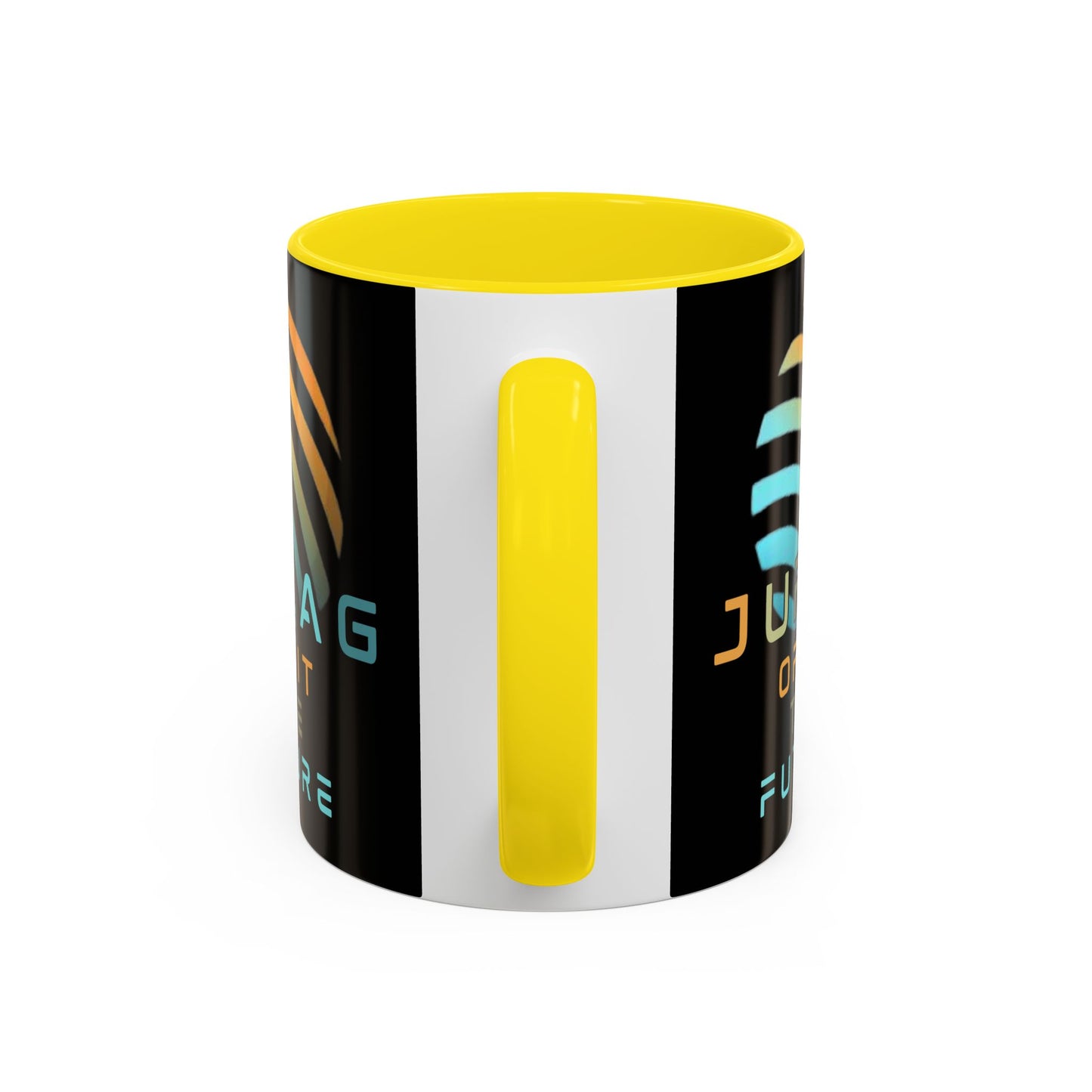 Jupiter (JUP) Orbit the Future Black Accent Mug by cypherpunkgear.com