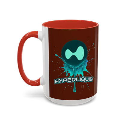 HYPE Drip Brown Accent Mug by cypherpunkgear.com