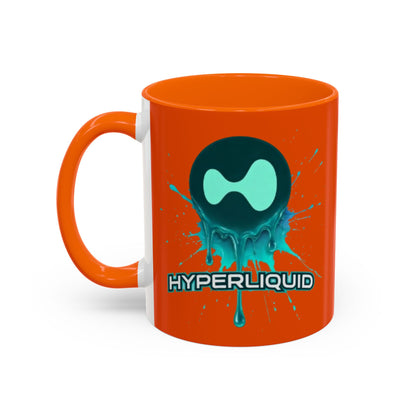 HYPE Drip Orange Accent Mug by cypherpunkgear.com