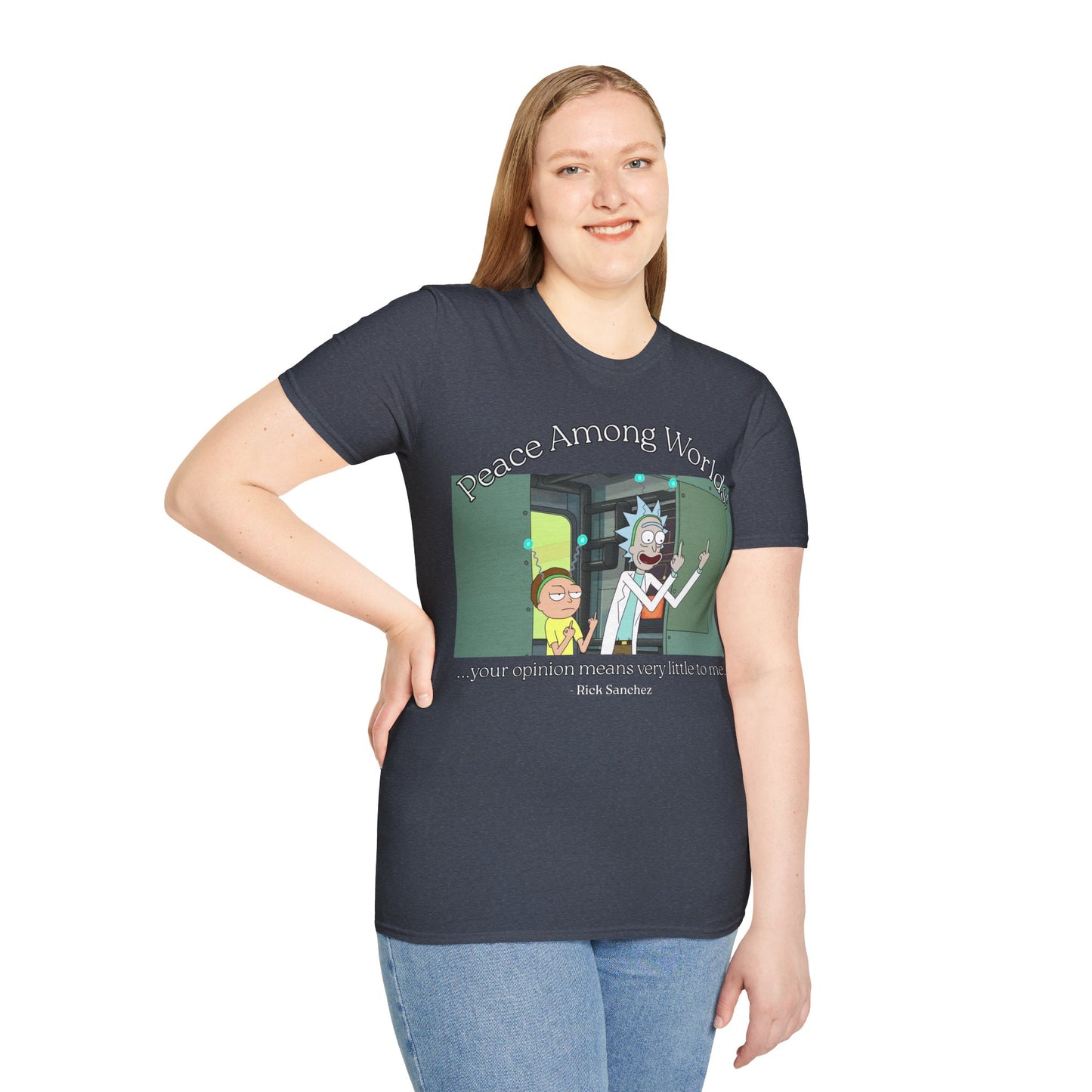Peace Among Worlds! Dark colors Unisex T-Shirt by cypherpunkgear.com