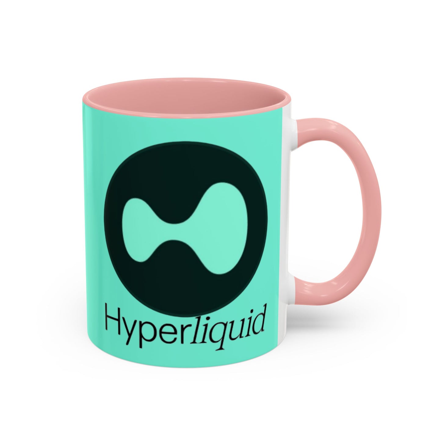 Hyperliquid Black font Light Hyperliquid Accent Mug by cypherpunkgear.com