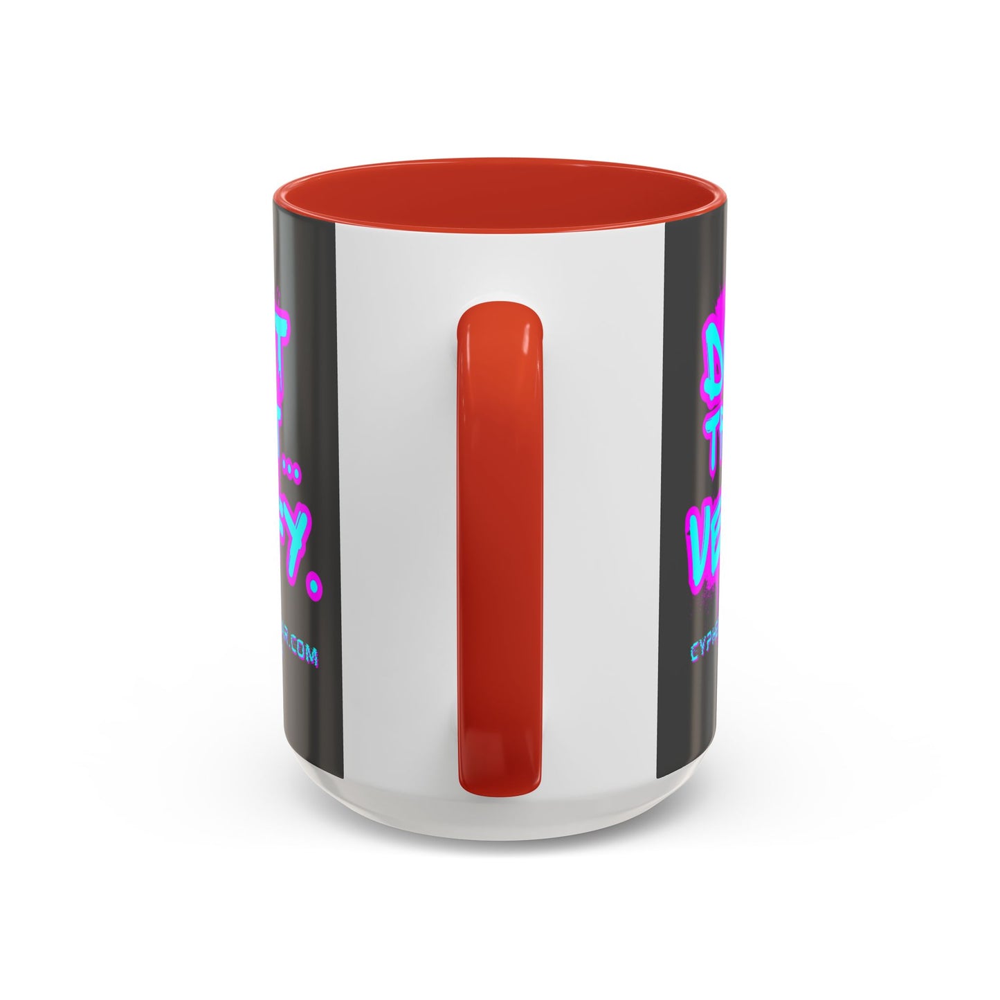 Don't Trust...Verify. Grey Accent Mug by cypherpunkgear.com