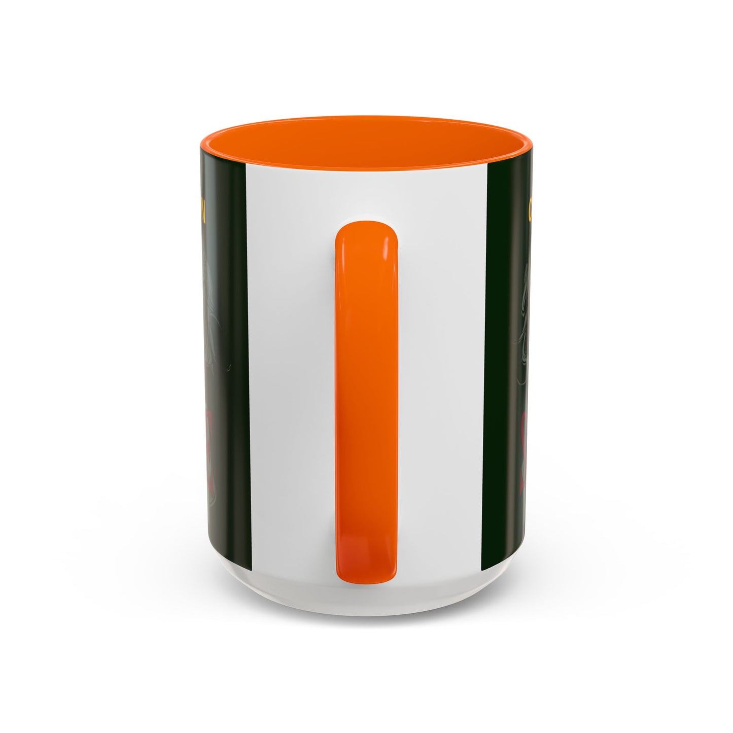 Caution, Savage Dark Green Accent Mug by cypherpunkgear.com