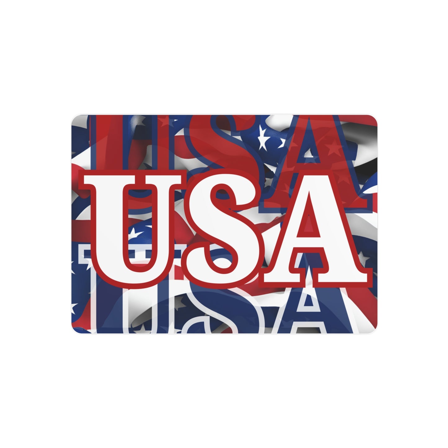 USA! USA! USA White Center Metal Art Sign by cypherpunkgear