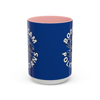 Bodycam the Politicians Drone Blue Accent Mug by cypherpunkgear.com