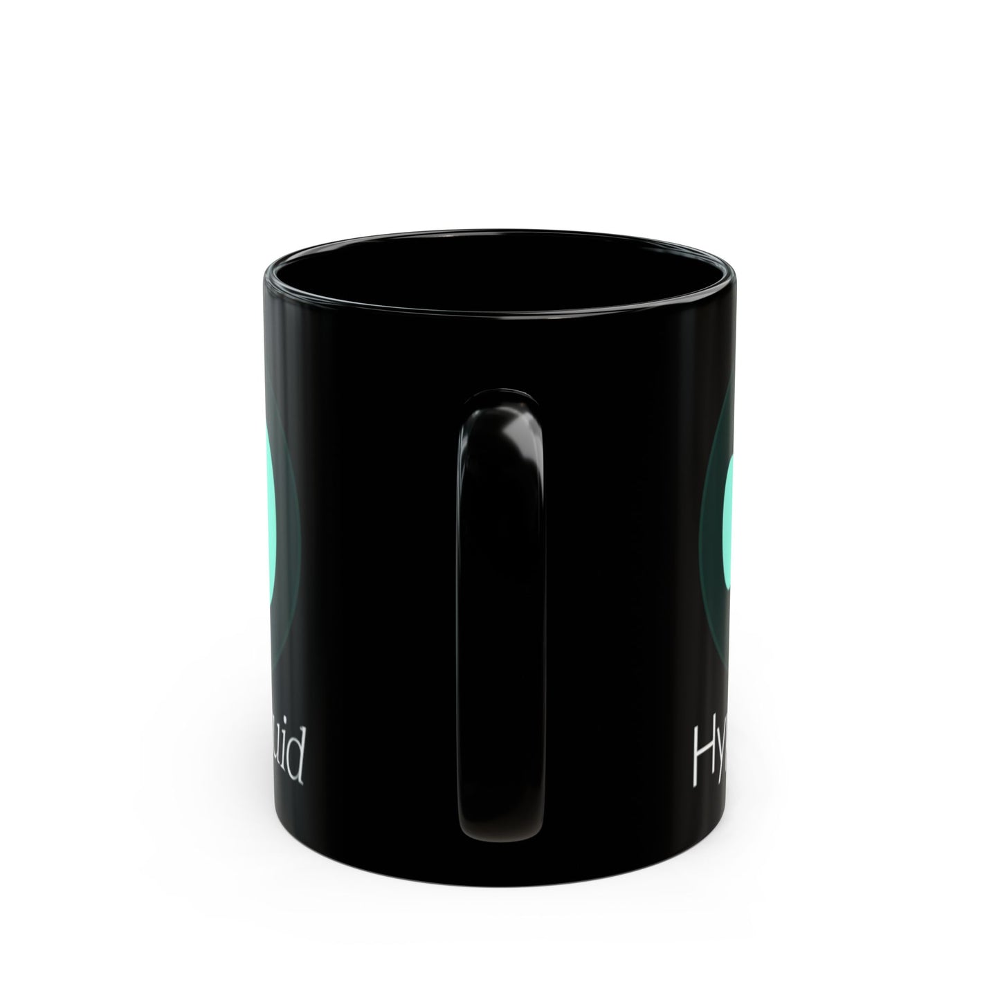 Hyperliquid White font Black Mug by cypherpunkgear.com