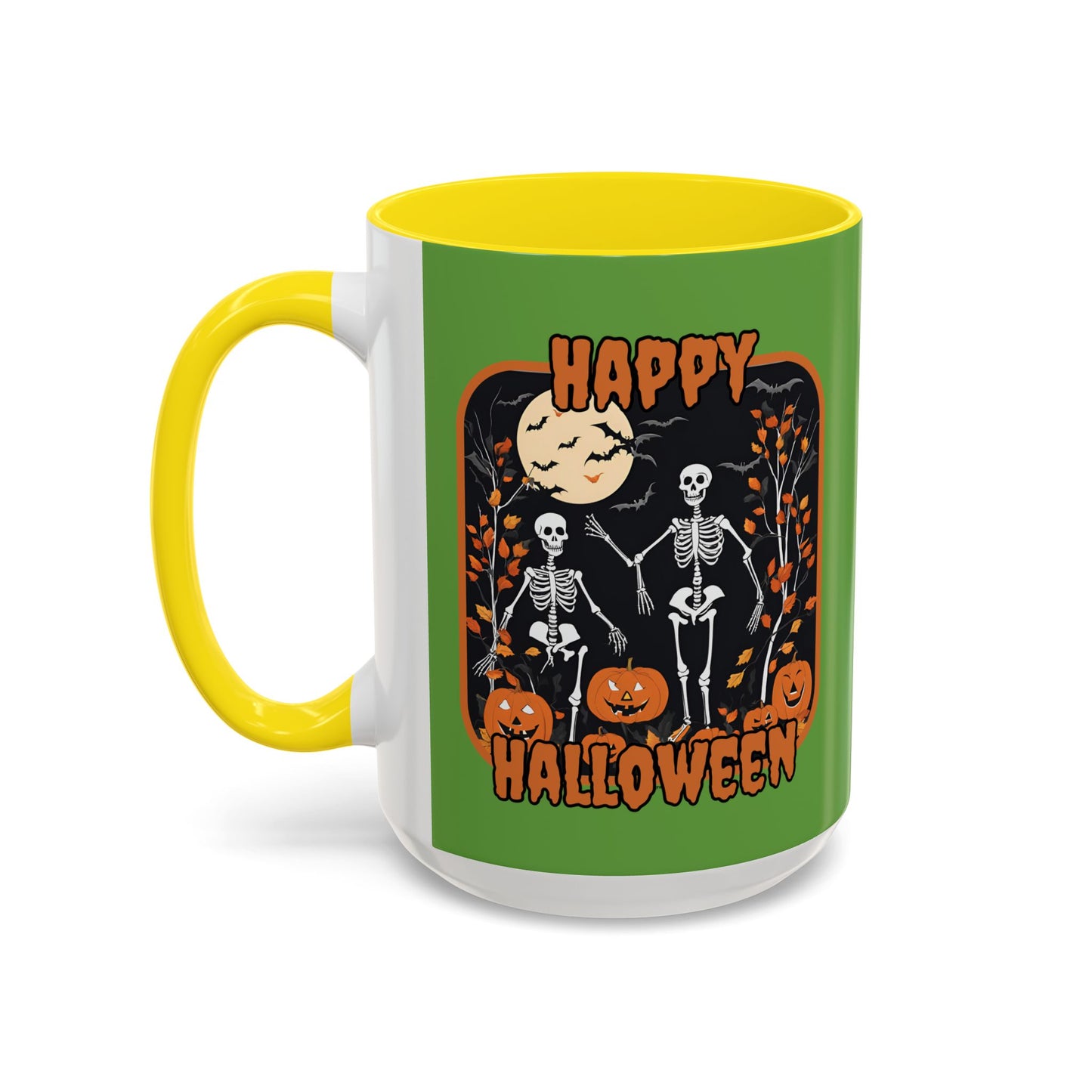 Spooktacular Skeletons of Halloween Accent Mug by CreepyCrafts.boo