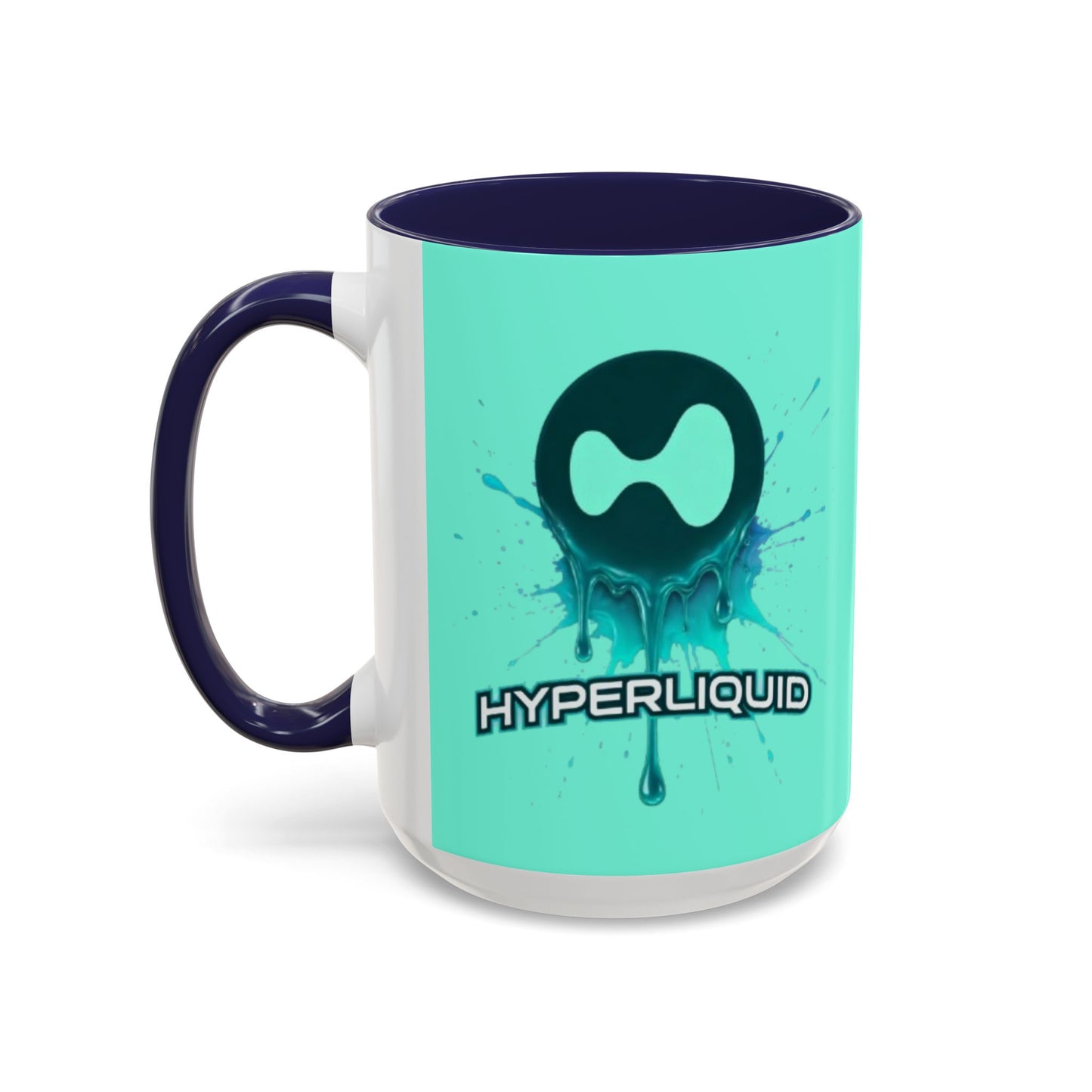 HYPE Drip Light Hyperliquid Accent Mug by cypherpunkgear.com