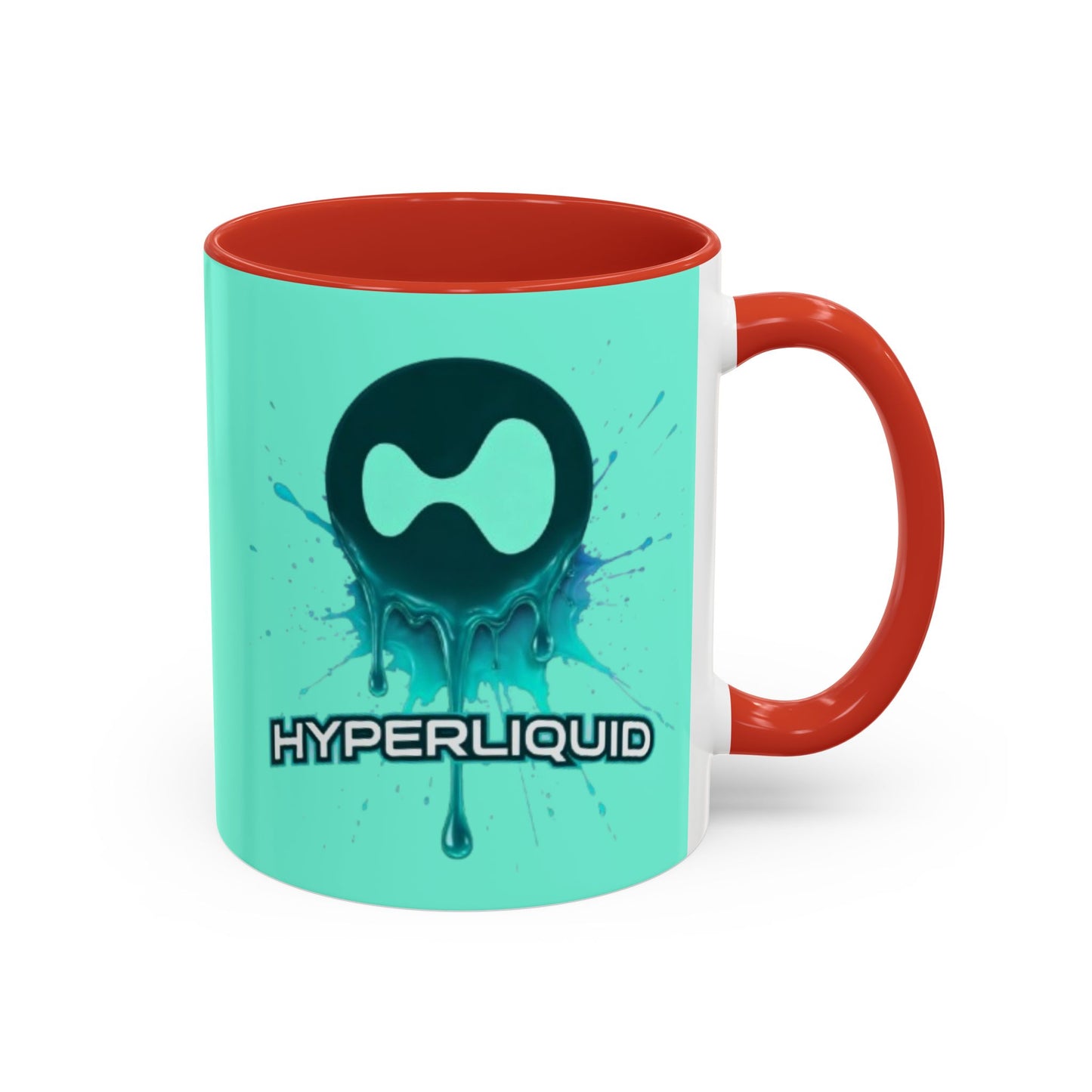 HYPE Drip Light Hyperliquid Accent Mug by cypherpunkgear.com
