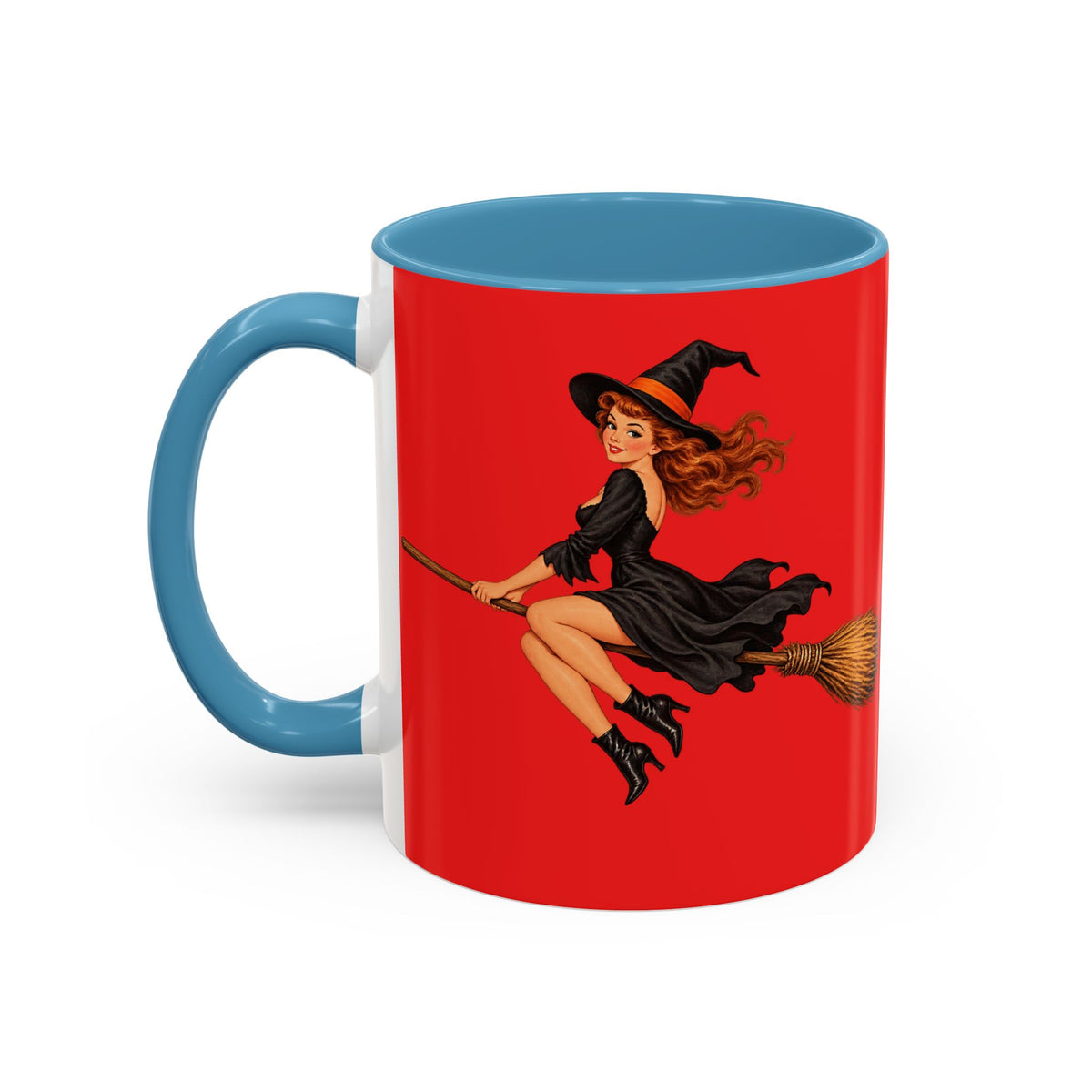 Hazel Hex Red Accent Mug by CreepyCrafts.boo
