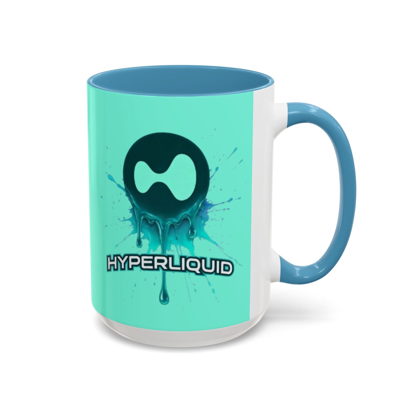 HYPE Drip Light Hyperliquid Accent Mug by cypherpunkgear.com