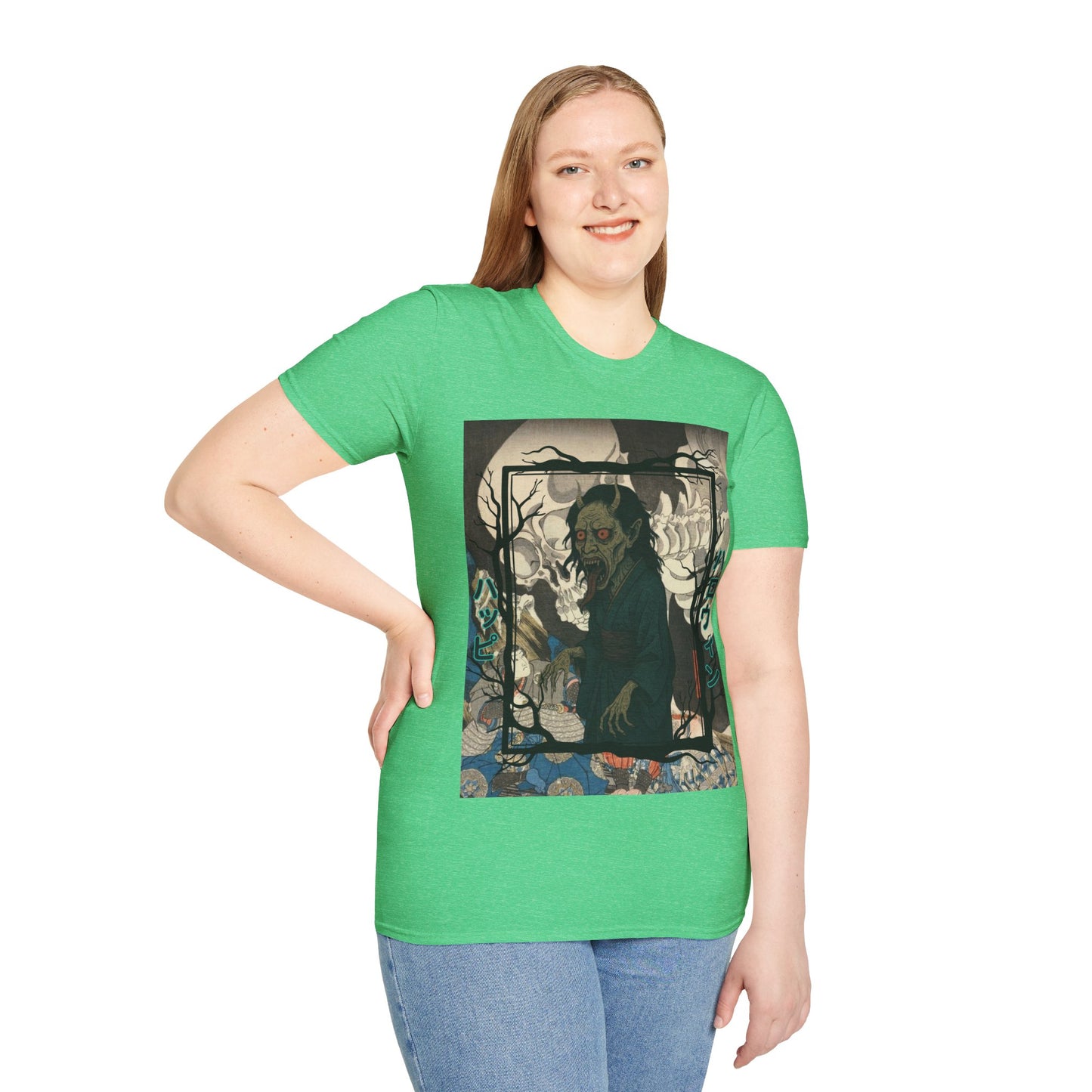 Yōkai Happy Halloween Dark colors Unisex T-Shirt by CreepyCrafts.boo