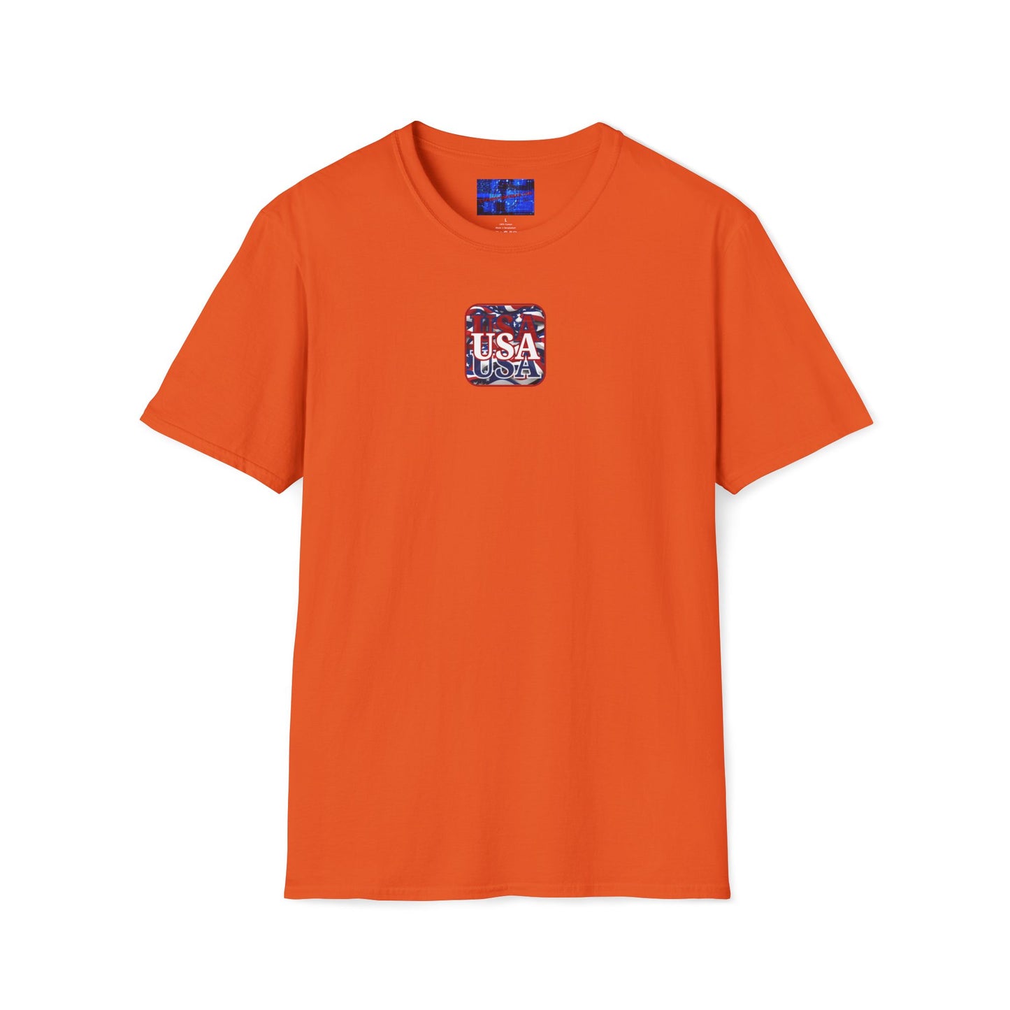 2-sided Red WHITE and Blue USA Patriot Light colors Unisex T-Shirt by cypherpunkgear.com