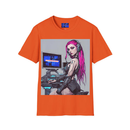Netrunner Cyberpunk Light colors Unisex T-Shirt by cypherpunkgear.com