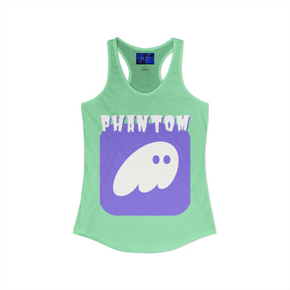 Phantom Hot Wallet Women's Racerback Tank Top by cypherpunkgear.com
