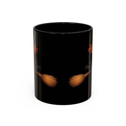 Hazel Hex Black Accent Mug by CreepyCrafts.boo