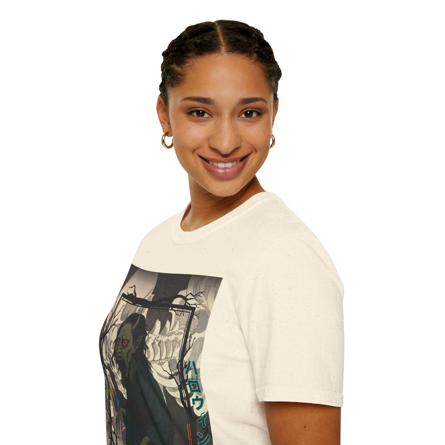 Yōkai Happy Halloween Light colors Unisex T-Shirt by CreepyCrafts.boo