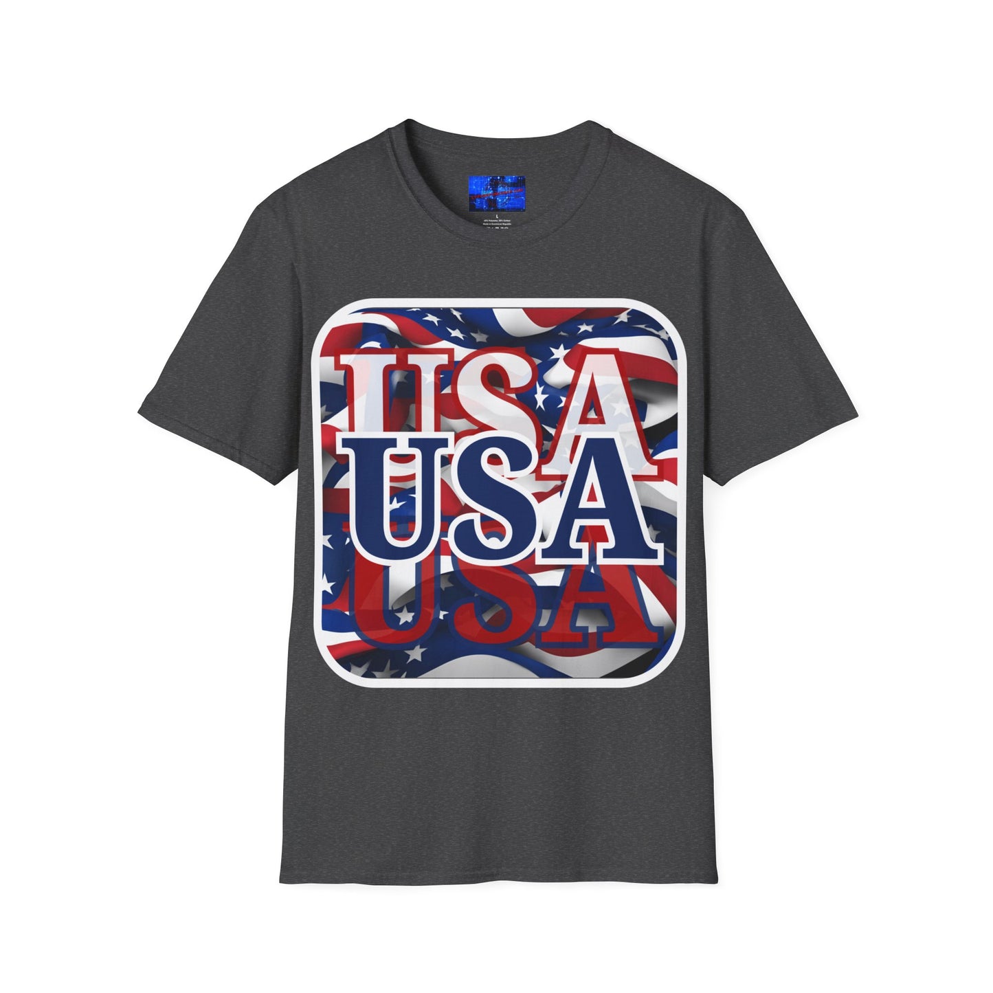 Red White and BLUE USA Patriot DKcolors Unisex T-Shirt by cypherpunkgear