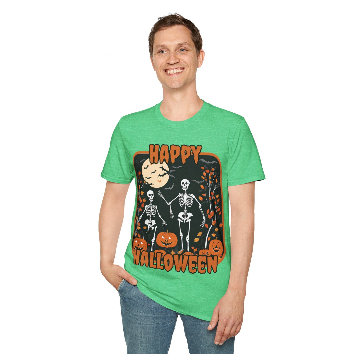 Spooktacular Skeletons of Halloween DKcolors Unisex T-shirt by cypherpunkgear