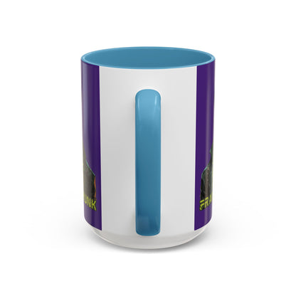 Frankenpunk Purple Accent Mug by CreepyCrafts.boo