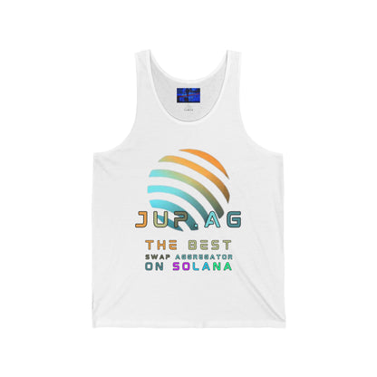 Jupiter (JUP) the best aggregator on Solana Unisex Jersey Tank Top by cypherpunkgear.com