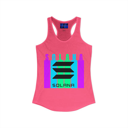Solana (SOL) Freedom Women's Racerback Tank Top by cypherpunkgear.com