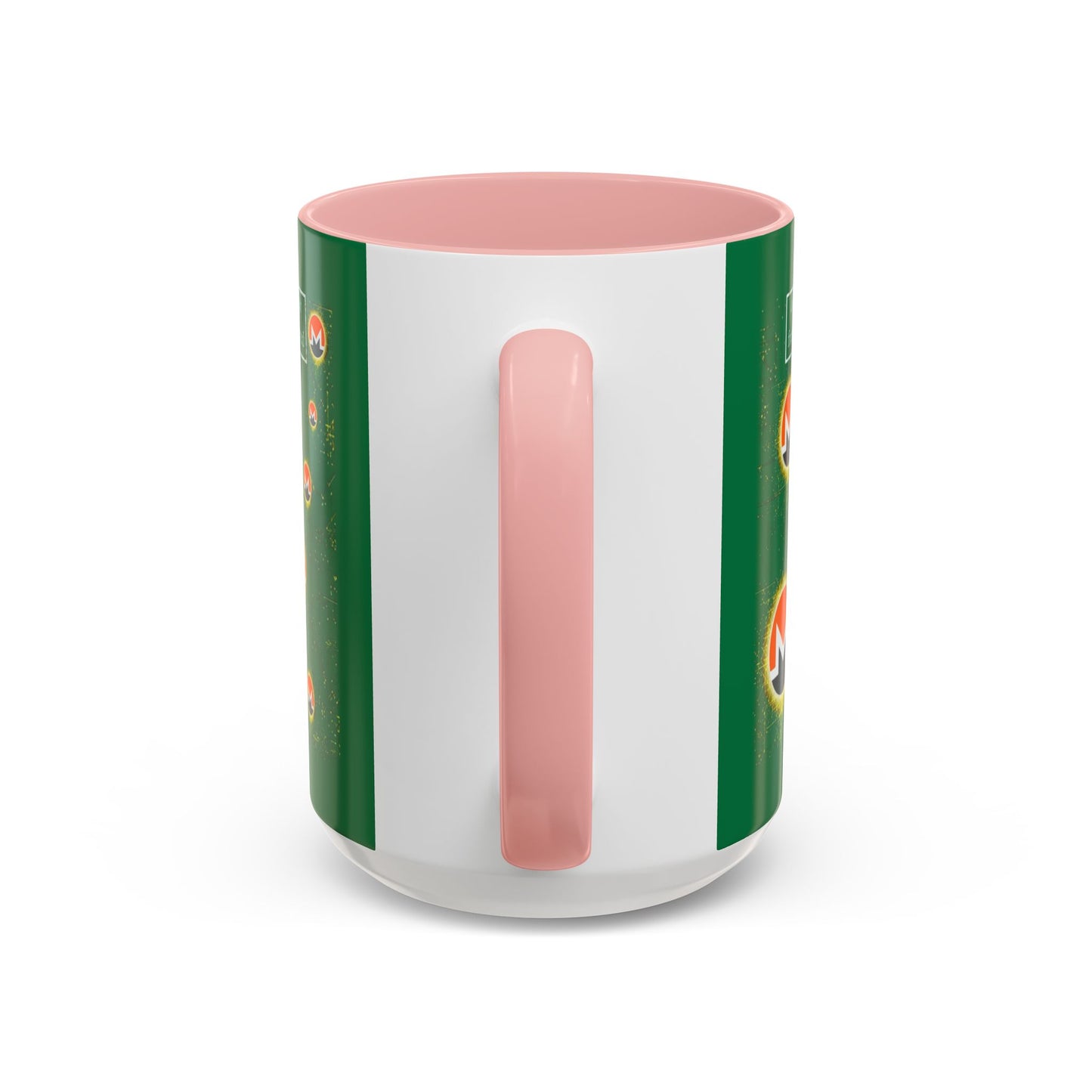 Monero (XMR) don't assume your freedoms are assured Green Accent Mug by cypherpunkgear.com