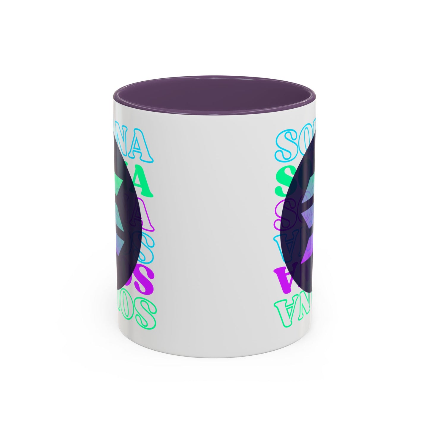 Solana, Solana, Solana (SOL) Accent Mug by cypherpunkgear.com