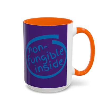 Non-Fungible Inside Purple Accent Mug by cypherpunkgear.com
