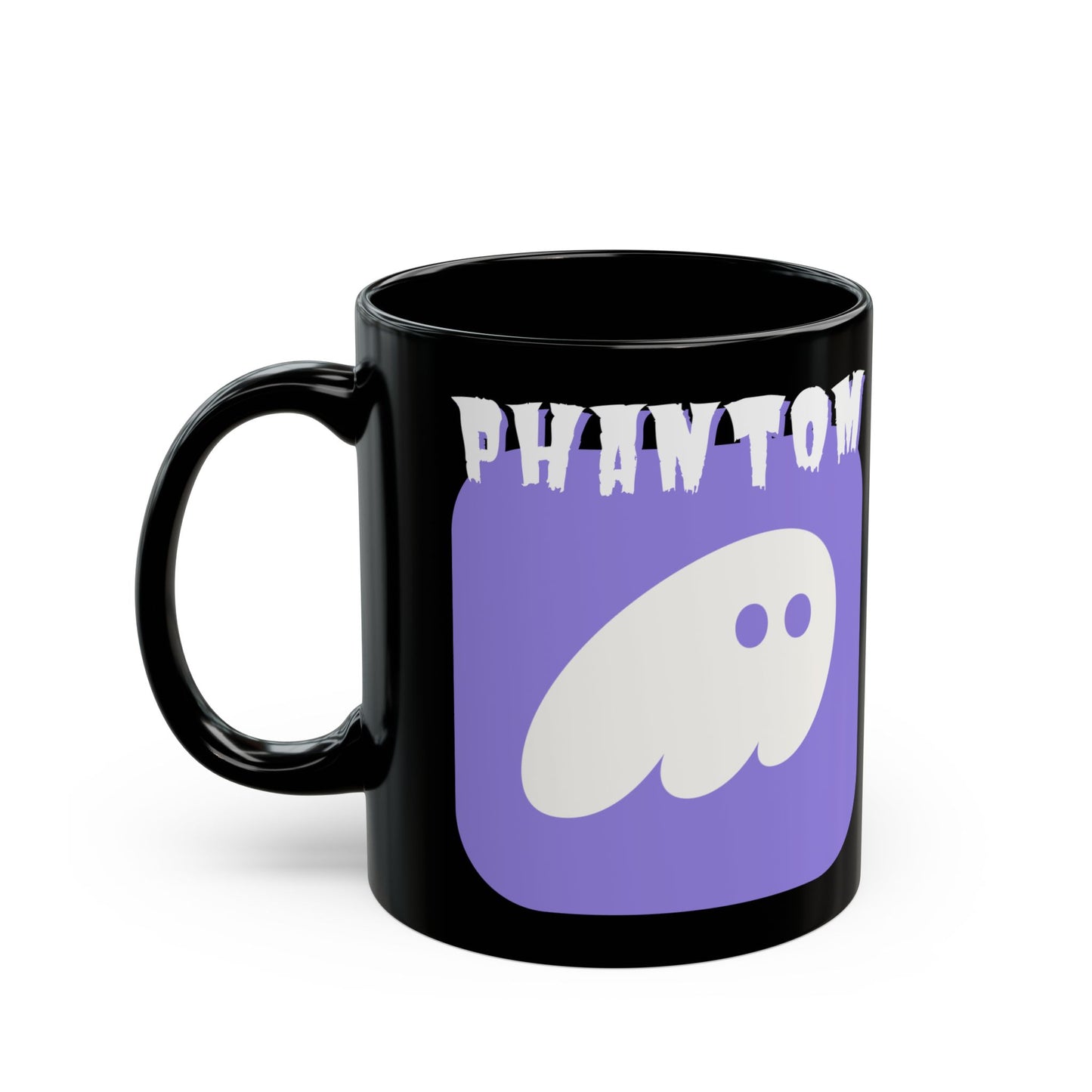 Phantom Hot Wallet Black Mug by cypherpunkgear.com