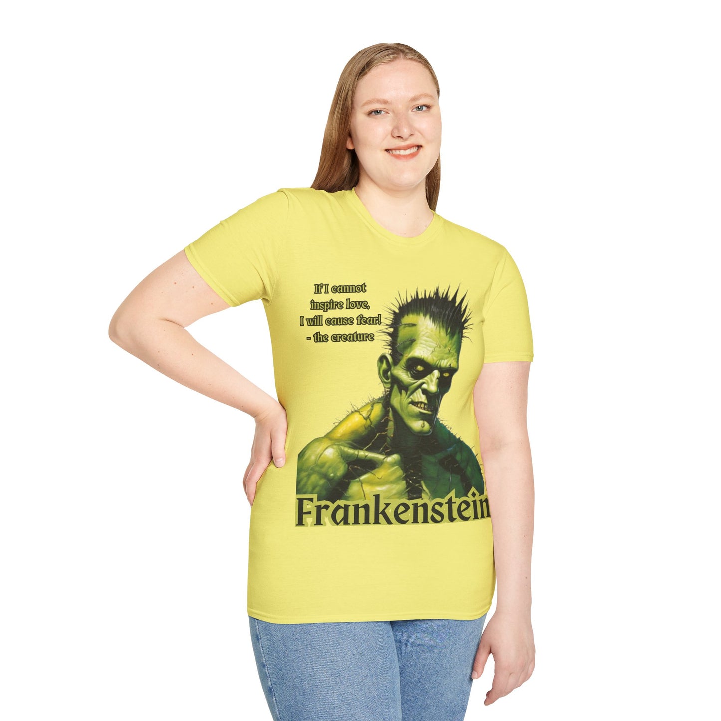 Frankenstein's Creature Light colors Unisex T-Shirt by CreepyCrafts.boo