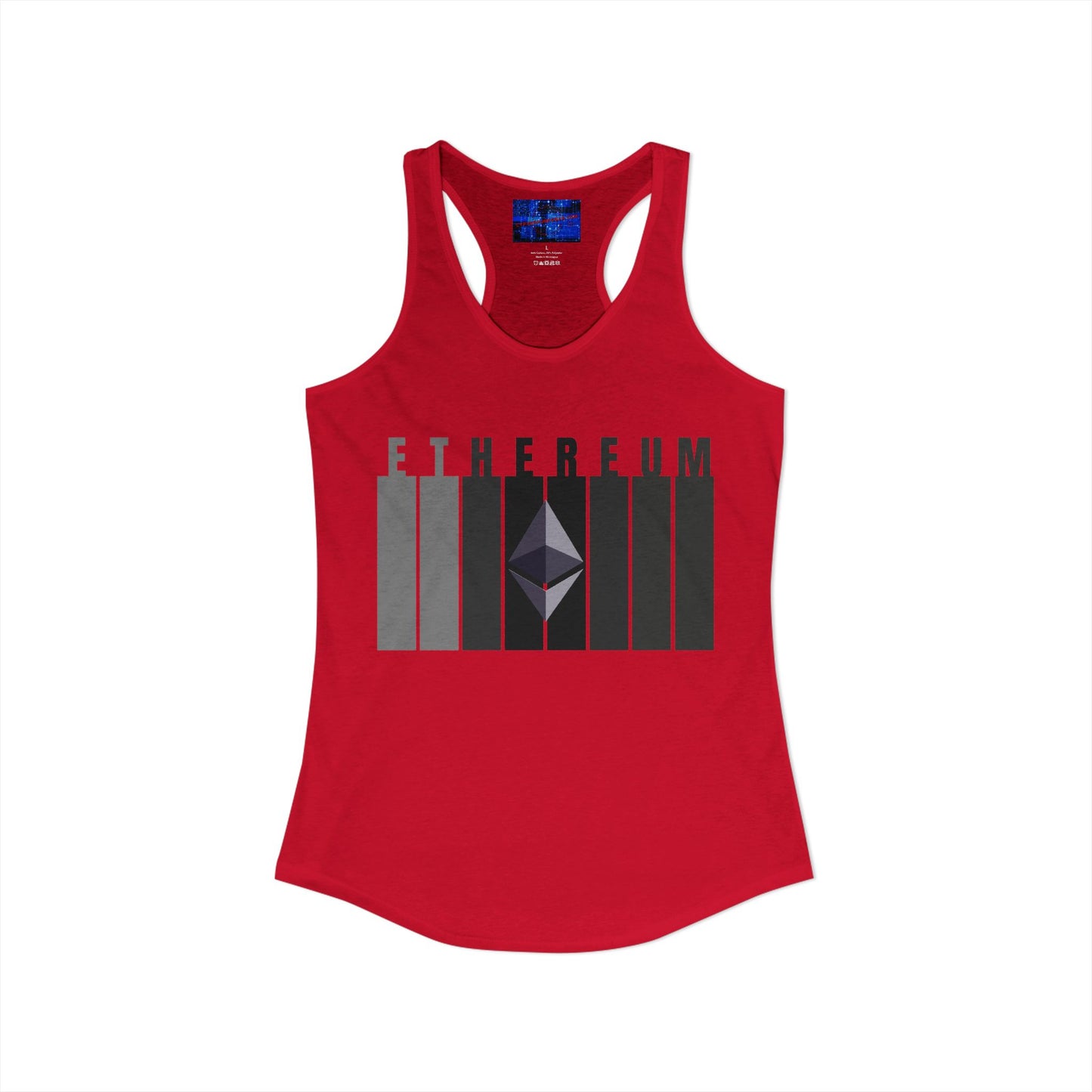 Ethereum (ETH) Women's Racerback Tank Top by cypherpunkgear.com