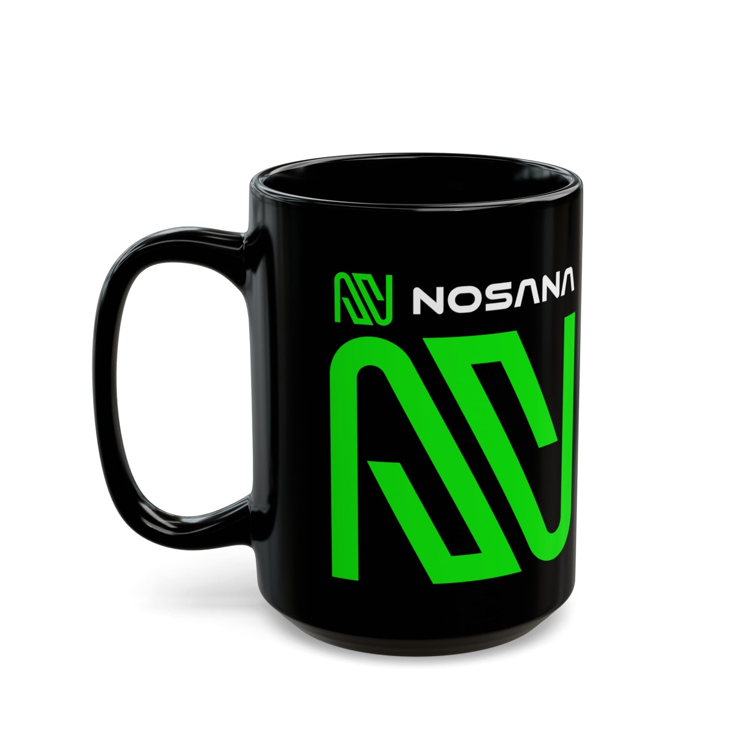 Nosana (NOS) Black Mug by cypherpunkgear