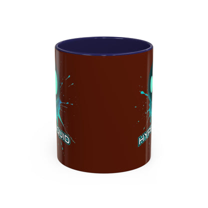HYPE Drip Brown Accent Mug by cypherpunkgear.com