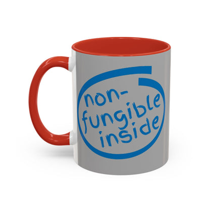 Non-Fungible Inside Grey Accent Mug by cypherpunkgear.com