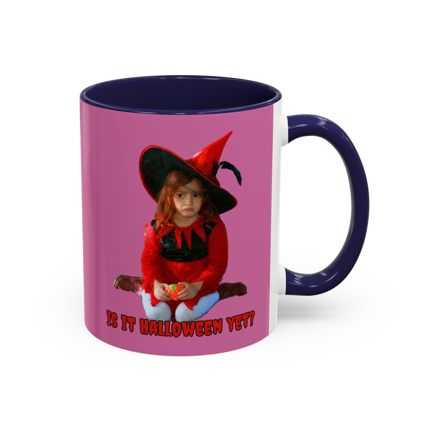 Is it Halloween yet? Pink Accent Mug by CreepyCrafts.boo