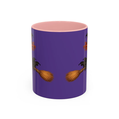 Hazel Hex Purple Accent Mug by CreepyCrafts.boo