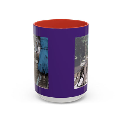 2-sided, Scabby Road Purple Accent Mug by CreepyCrafts.boo