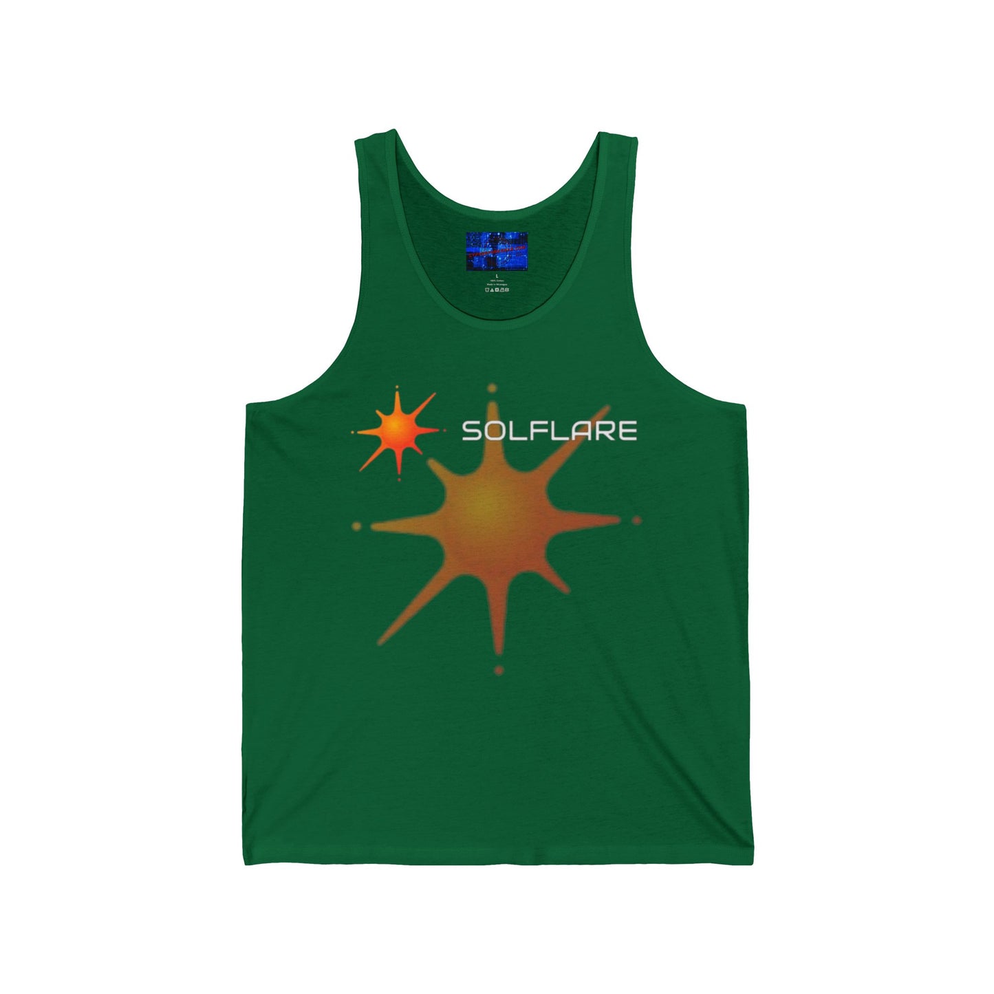 Solflare Unisex Jersey Tank Top by cypherpunkgear.com