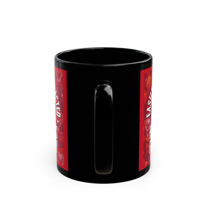 Easily Distracted by Heinous Fuckery Little Jinx Red Mug by cypherpunkgear.com