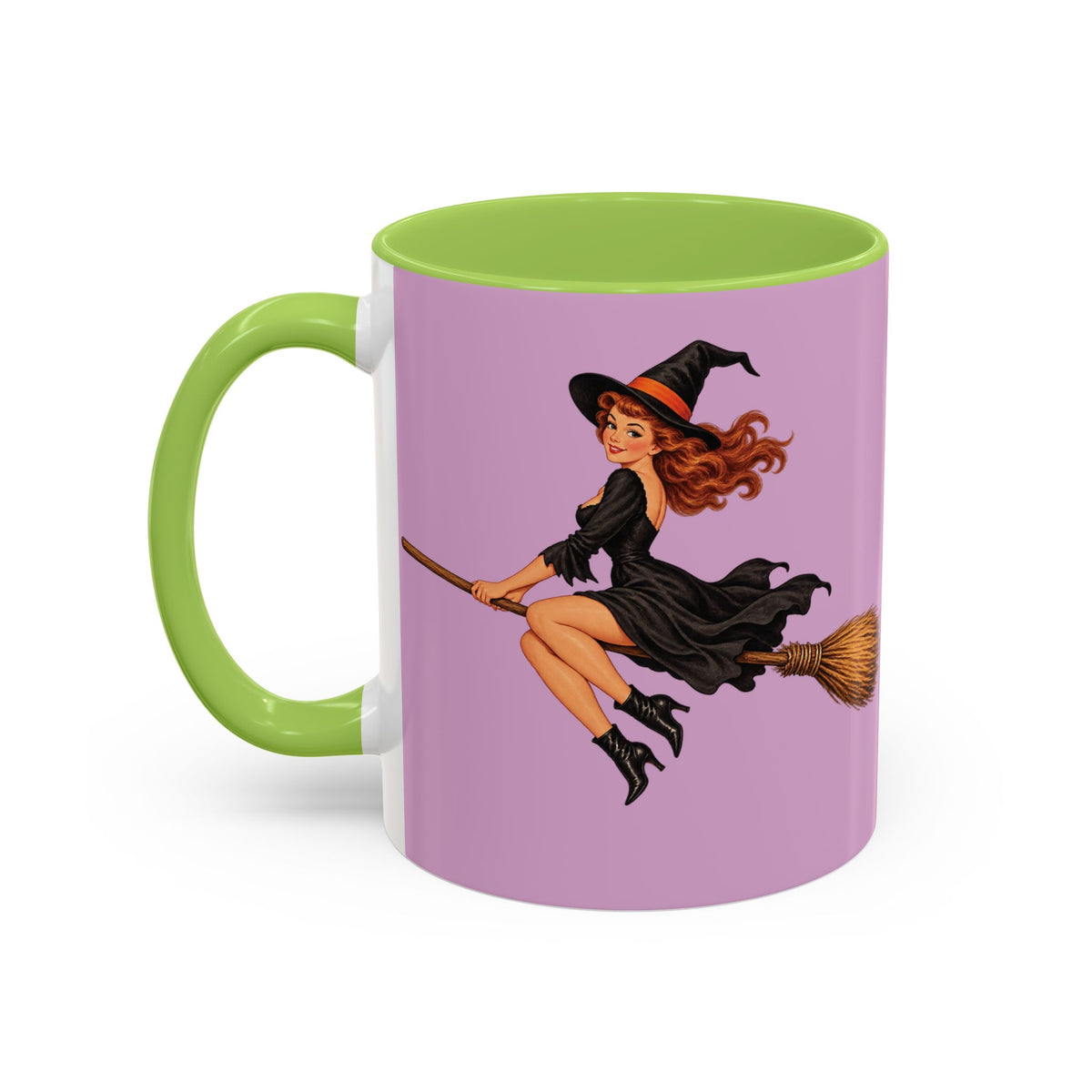Hazel Hex Pink Accent Mug by CreepyCrafts.boo