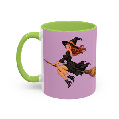 Hazel Hex Pink Accent Mug by CreepyCrafts.boo