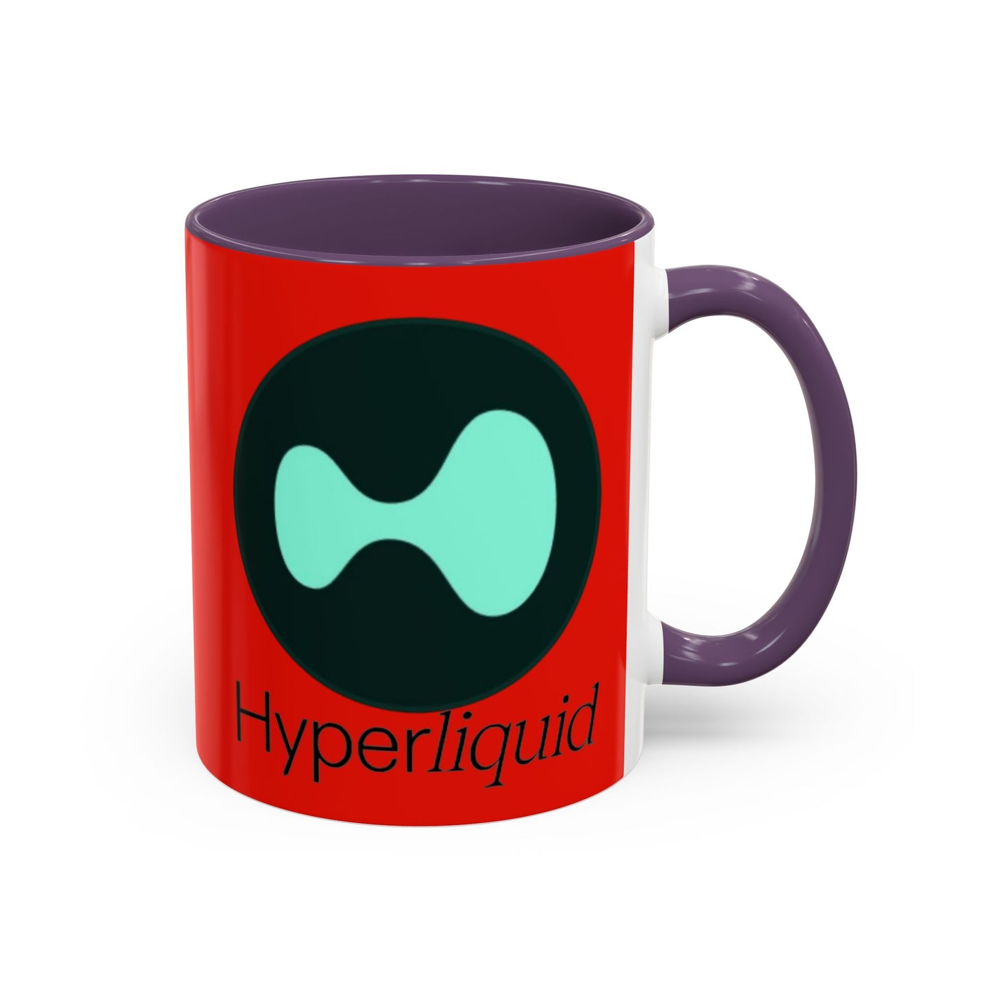 Hyperliquid Black font Red Accent Mug by cypherpunkgear.com