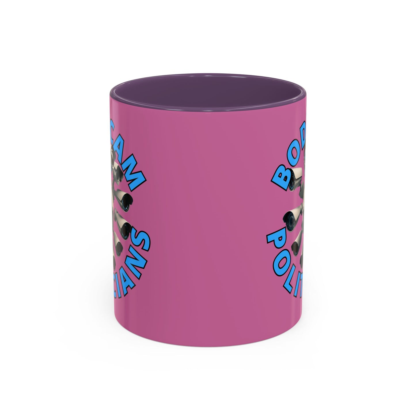 Bodycam the Politicians Cameras Pink Accent Mug by cypherpunkgear.com