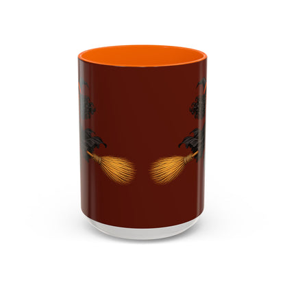 Velvet Vex Brown Accent Mug by CreepyCrafts.boo